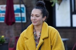 Cleo McQueen turns to her ex in Hollyoaks. 