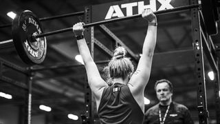 A woman competing at ATHX Games