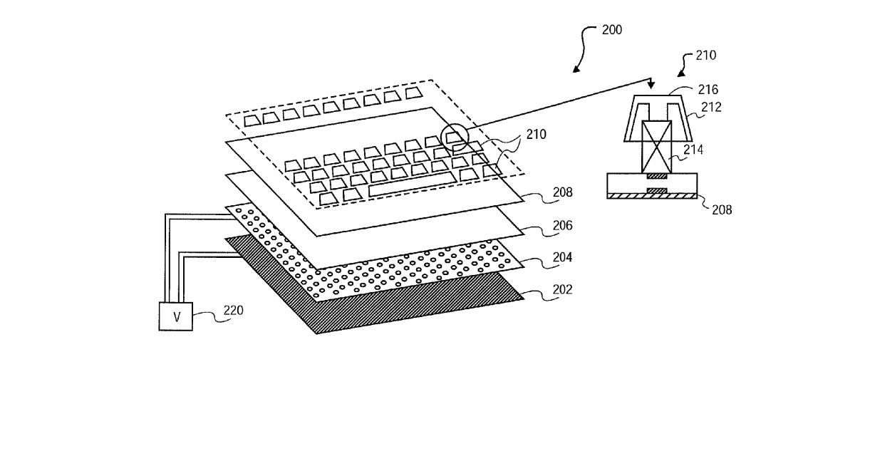 MacBook keyboard patent