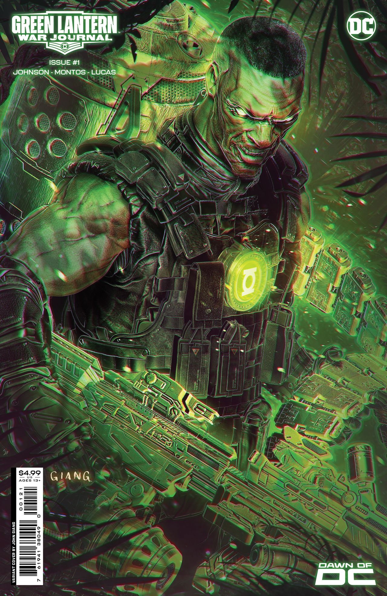 Covers for Green Lantern: War Journal #1.