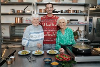 Mary Berry's Highland Christmas on BBC1 includes Mary teaching Sir Andy Murray (here with gran Shirley Erskine) to cook kedgeree,