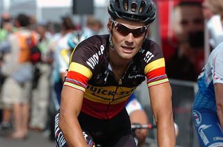 Tom Boonen (Quick Step) is having the curse of the Belgian champion's jersey this Tour.