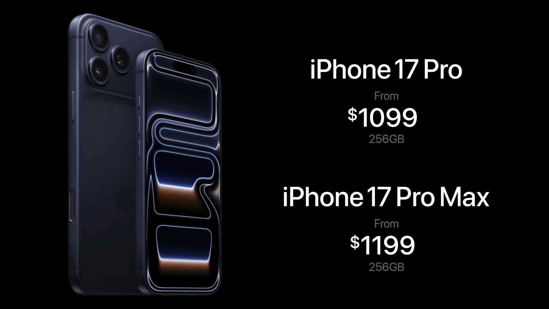 iPhone 17 Pro pricing