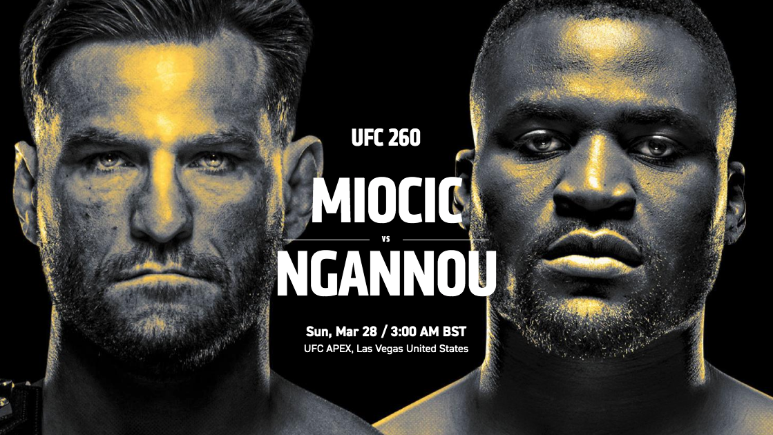 Ufc 260 Free Live Stream Miocic Vs Ngannou 2 Full Fight Start Time Main Event Pay Per View What Hi Fi