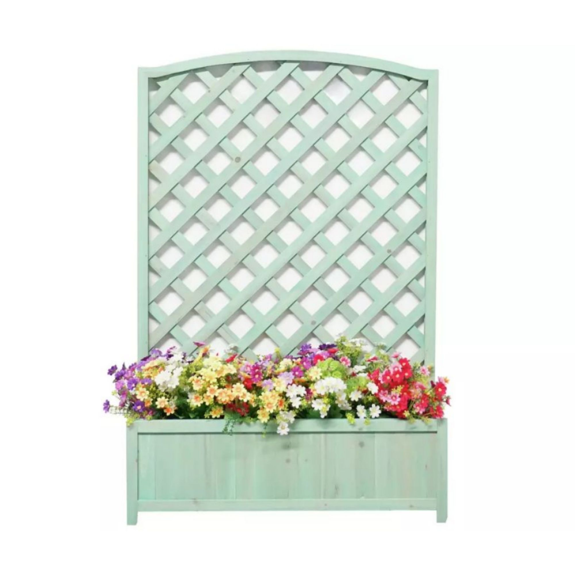 Large Wooden Lattice Planter