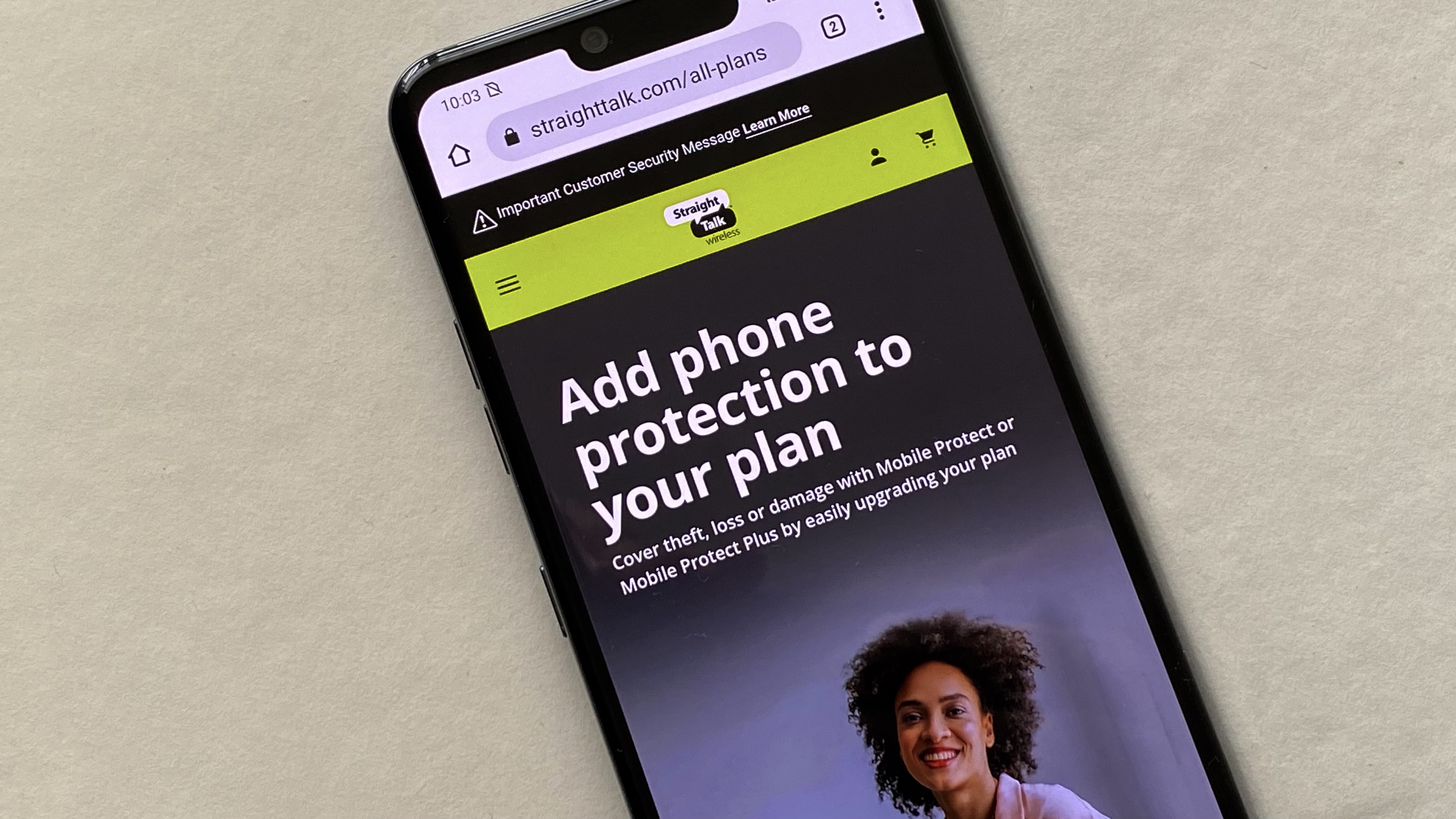 Site Straight Talk no LG G8