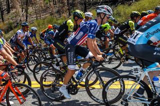 US champion Jonny Brown rides in the bunch during stage 1 at the Tour of Utah