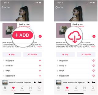 Apple Music add content