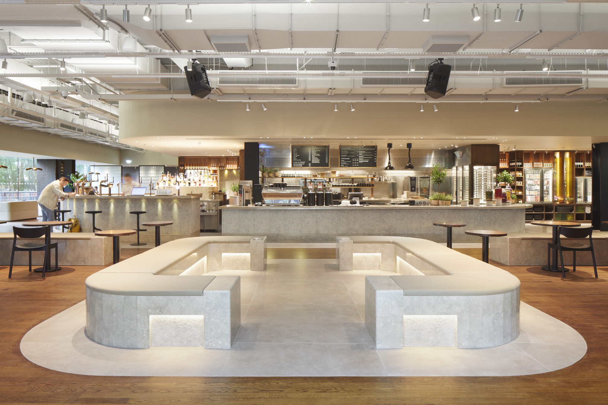 Tate Modern cafe built in elements