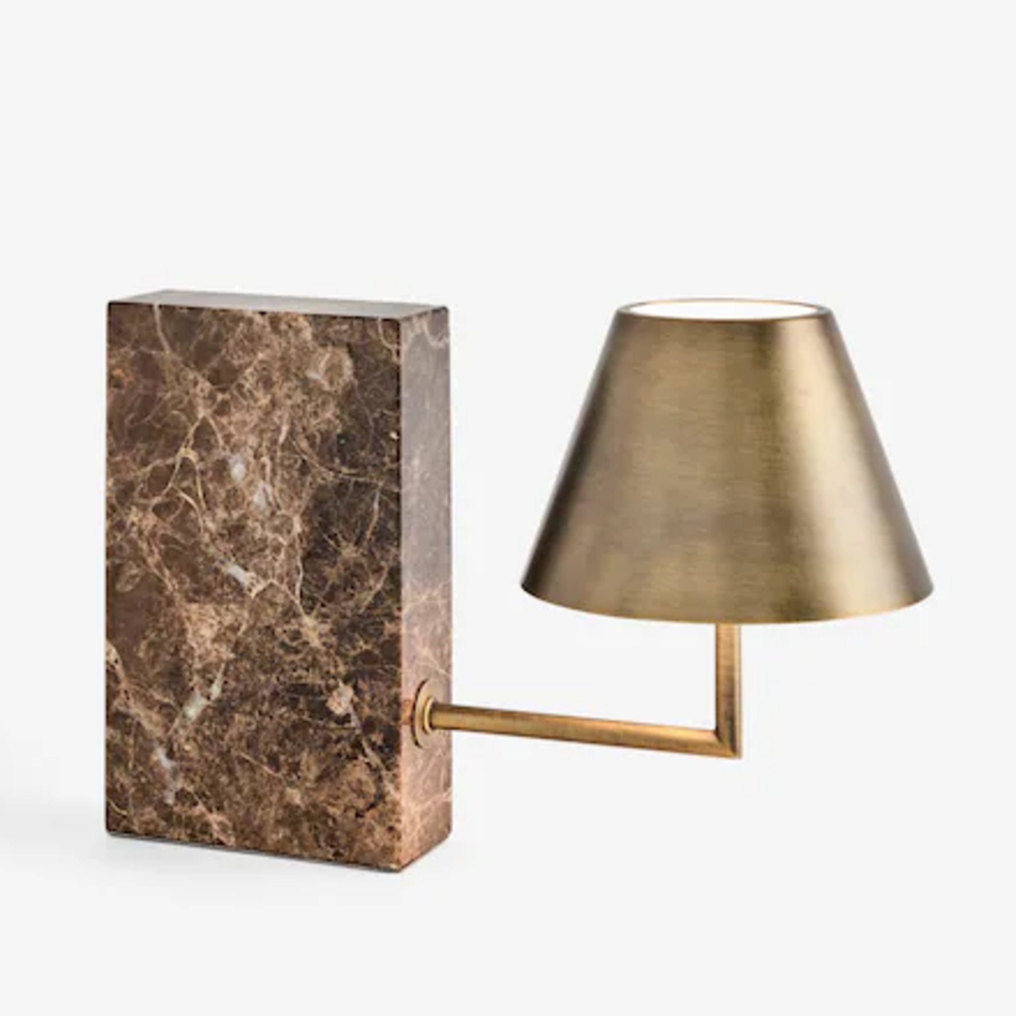Next Brown Marble Highclere Rechargeable Small Table Lamp