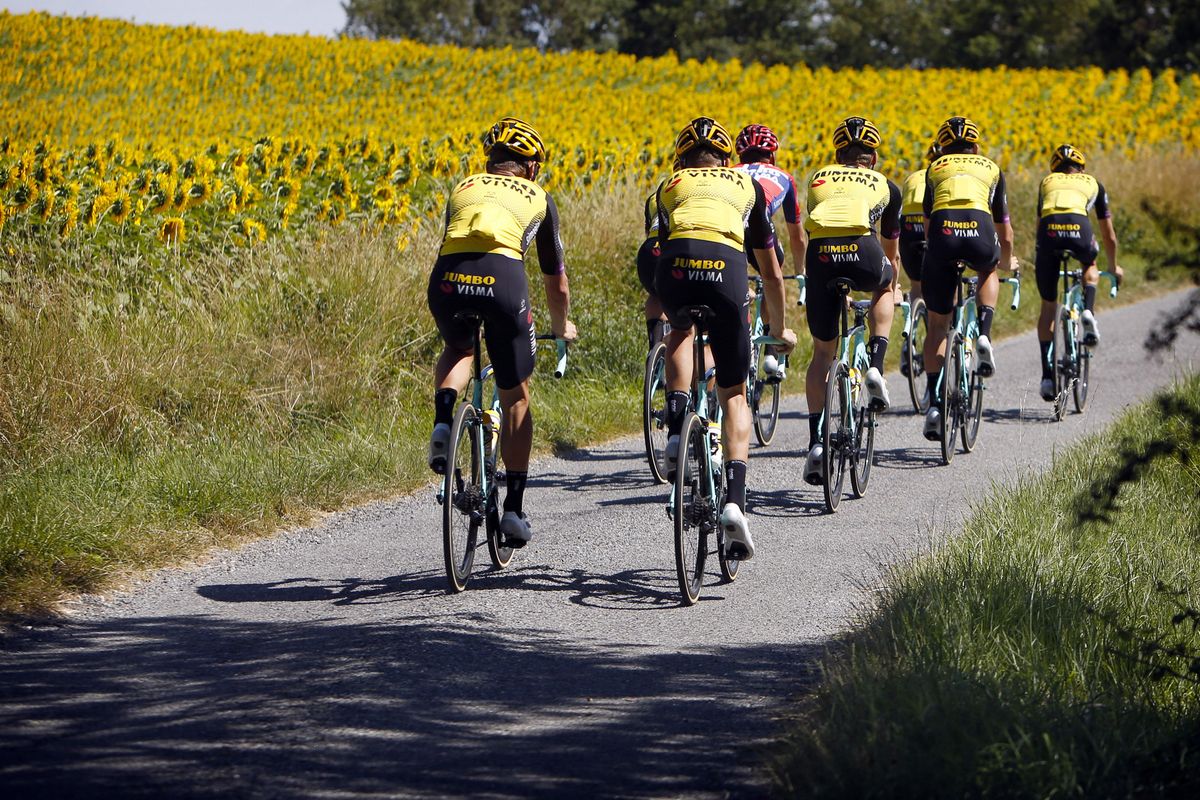 Jumbo Visma on the Tour de France rest day