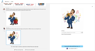 Testing out AI logo creation using VistaPrint's AI logo maker tool