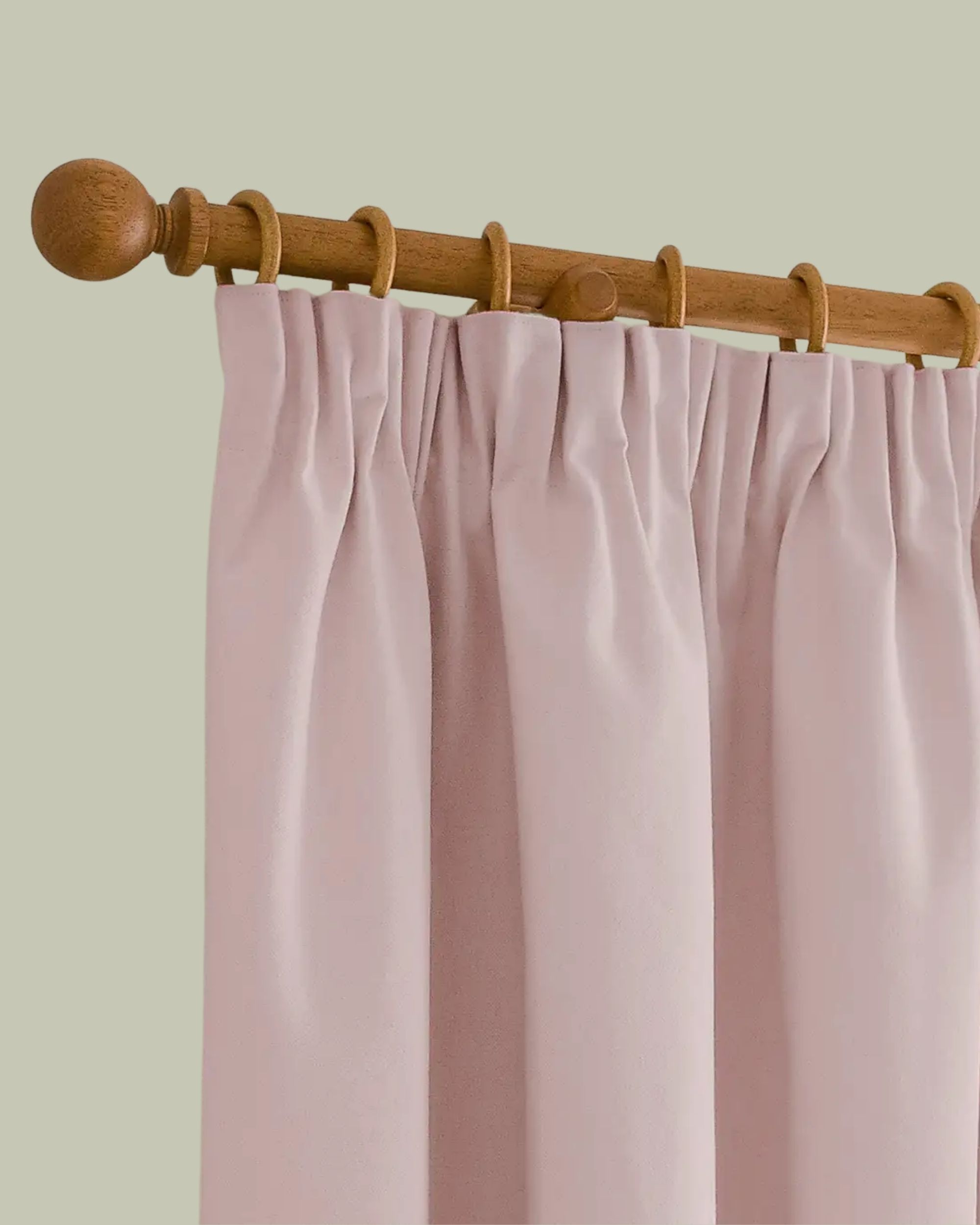Luna Brushed Blackout Pencil Pleat Curtains
