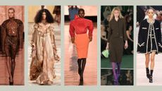 5 models on the catwalk showcasing the latest trends