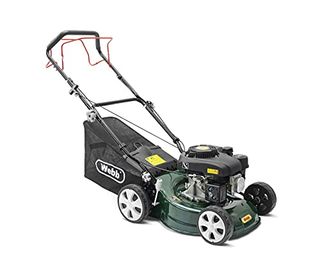 Webb Wer410sp 16”/41cm Self Propelled Rotary Petrol Lawnmower, 132cc 4-Stroke Engine, 7 Cutting Heights, 45l Collection Bag – 3 Year Guarantee