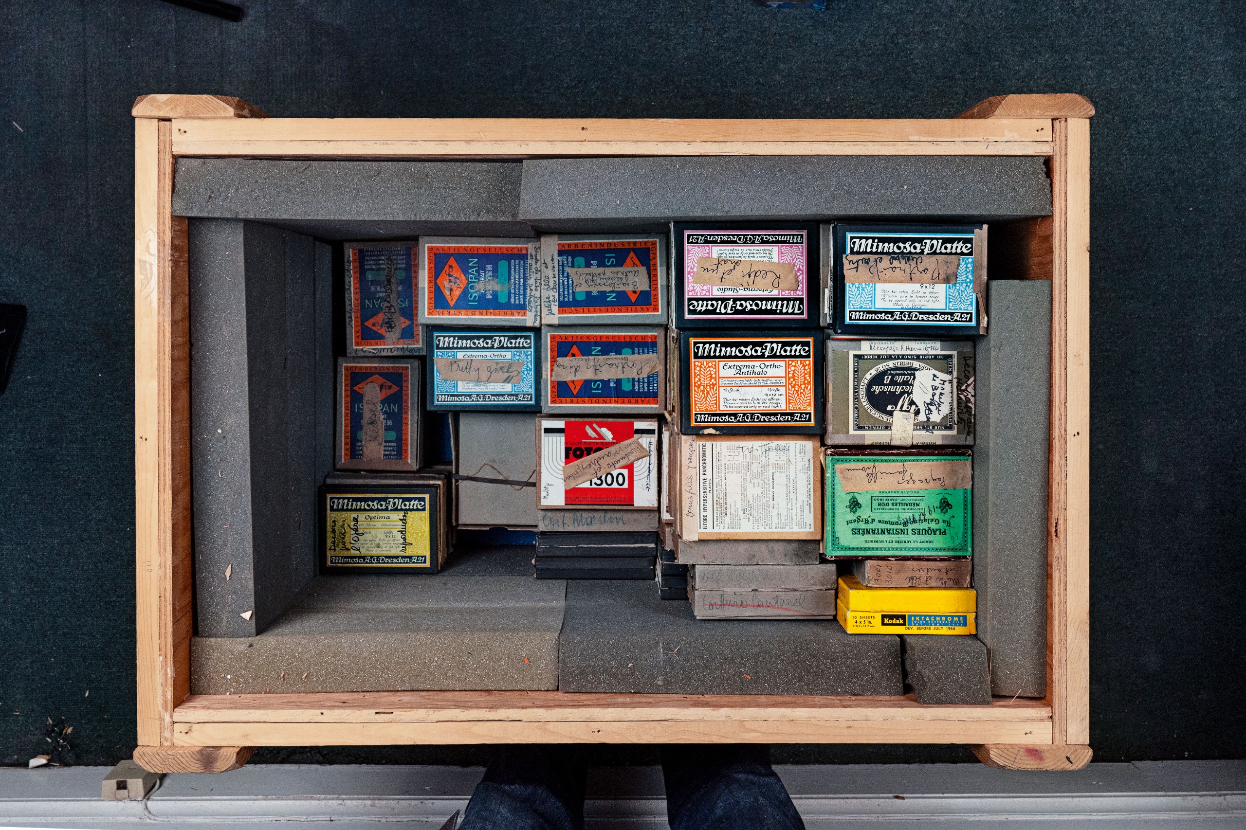 Interior shot of the crate