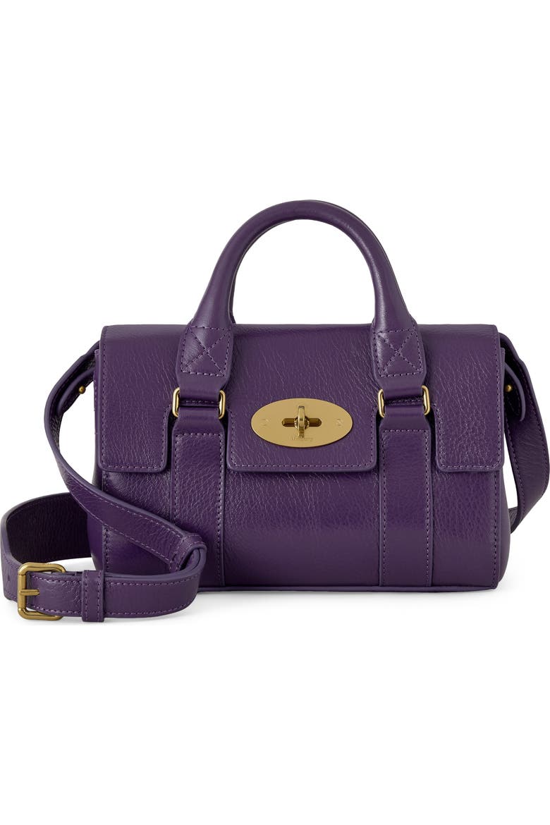 Mini Bayswater High Shine Leather Handbag