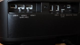 Epson LS650 rear panel ports