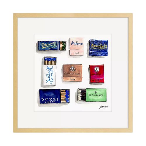 City Matchbook Wall Art