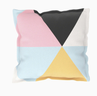 allen + roth Geometric Multi Square Throw Pillow