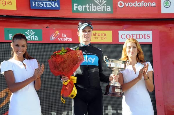 Chris Froome gets prime podium time at the Vuelta