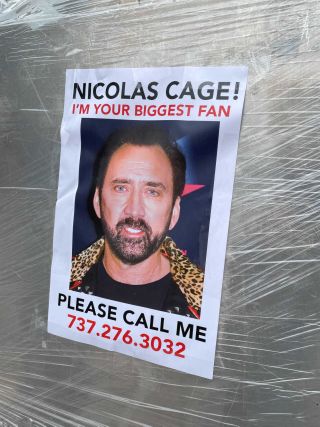 Nicolas Cage poster from SXSW
