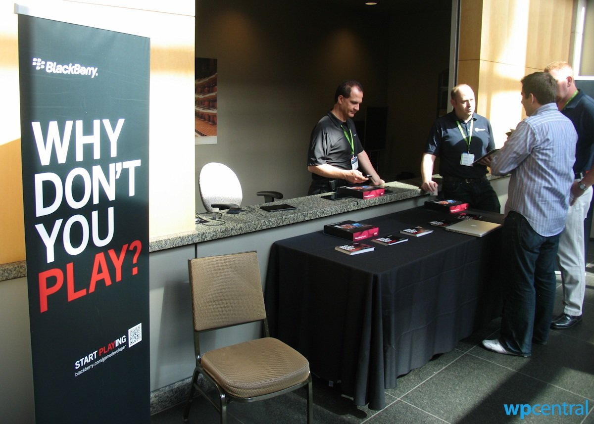 Blackberry table at Casual Connect