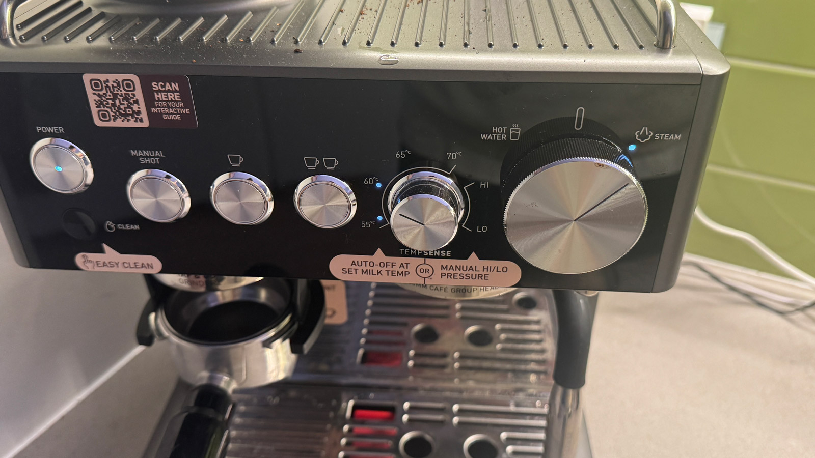 Control panel of the Sunbeam Origins Sense