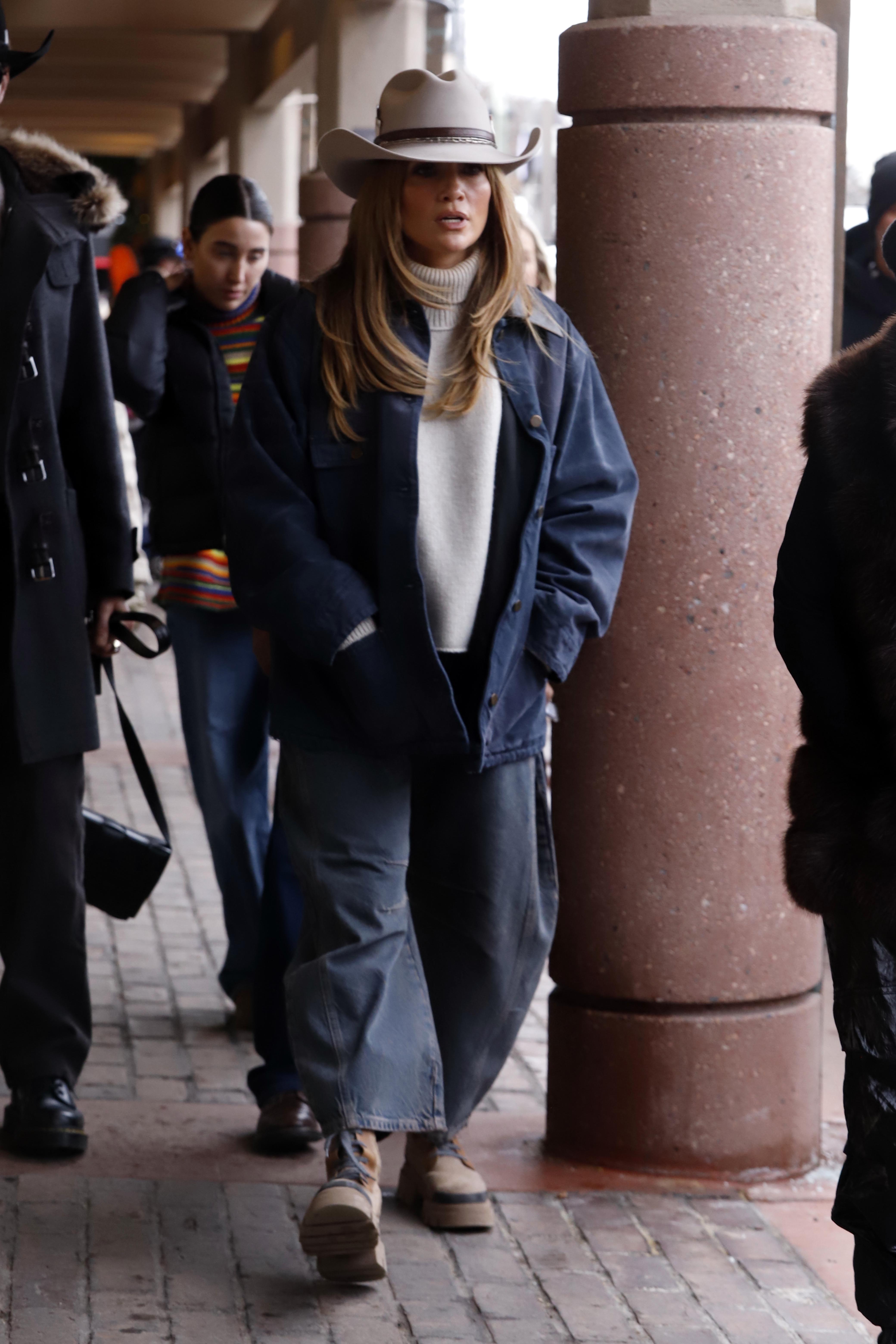 Jennifer Lopez wearing Free People jeans included in the 2025 Nordstrom Anniversary Sale