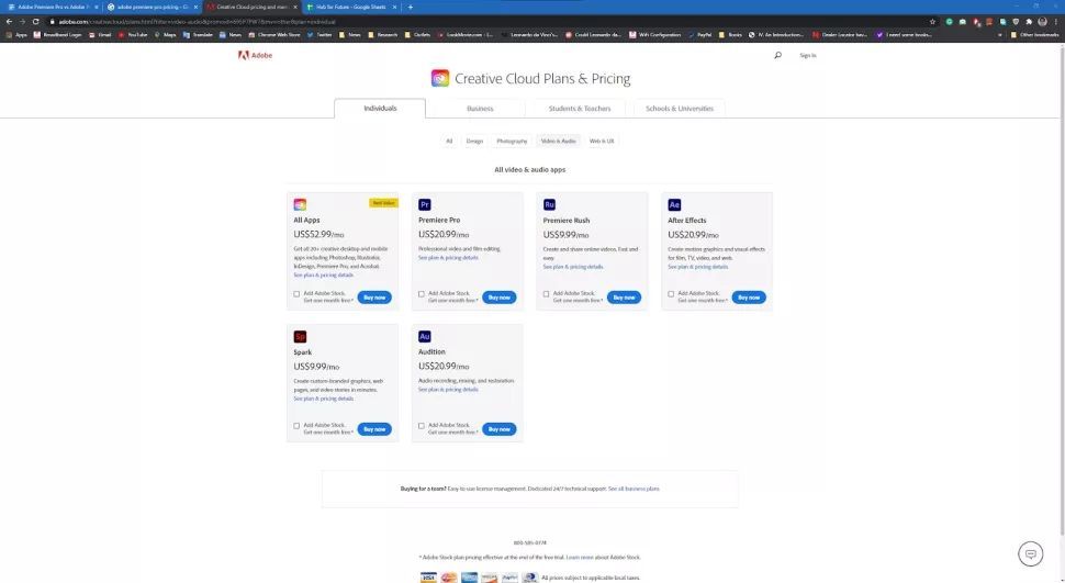 pinnacle studio 22 vs adobe premiere