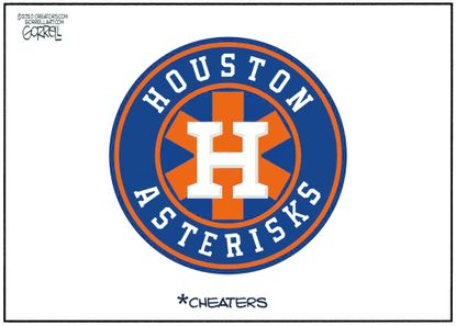 Editorial Cartoon U.S. Houston Astros Cheaters