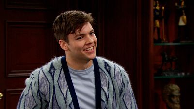 RJ (Joshua Hoffman) smiles on The Bold and the Beautiful