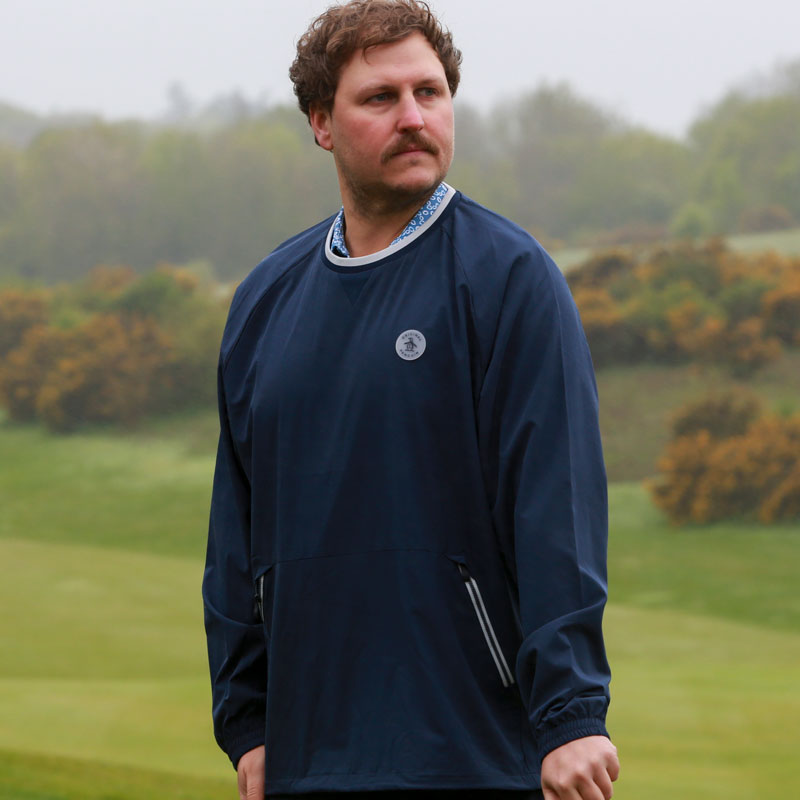 Original Penguin Lightweight Ventilated Overhead Golf Jacket