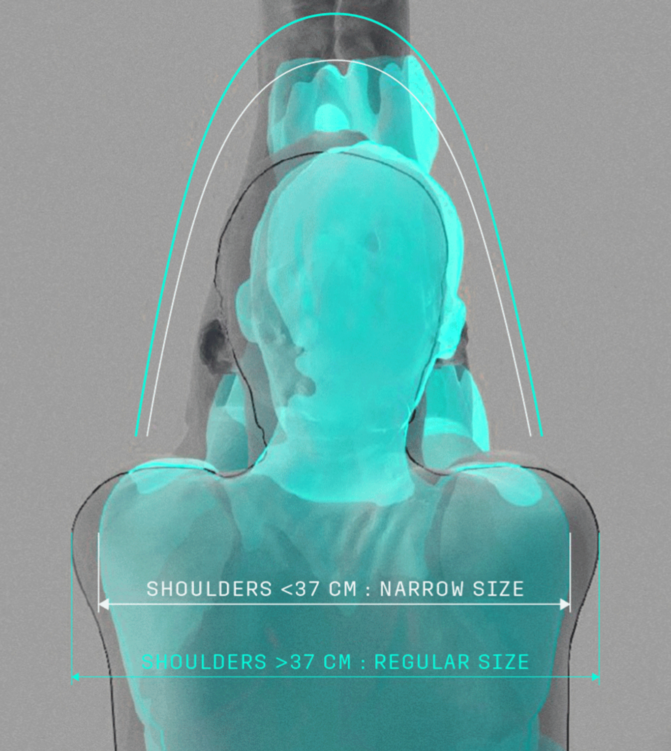 POC Sonal shoulder sizing diagram