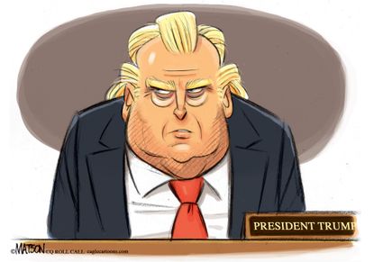 Political Cartoon U.S. Trump Nixon Watergate Comey Russia FBI