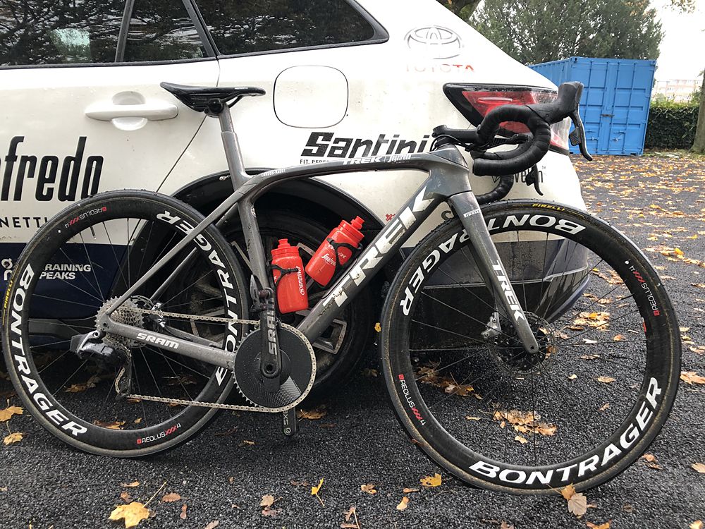 Trek-Segafredo used their Trek Domane SLR to test out the Paris-Roubaix route