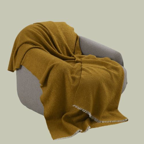 Cashmere Boucle Throw