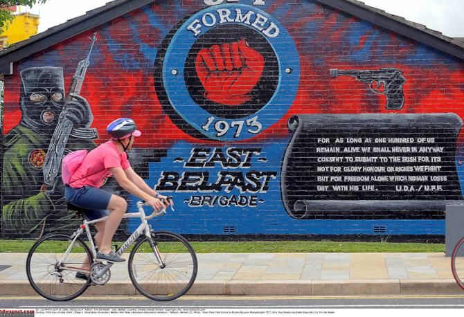 The Giro d'Italia is starting in Belfast, still a politically charged city