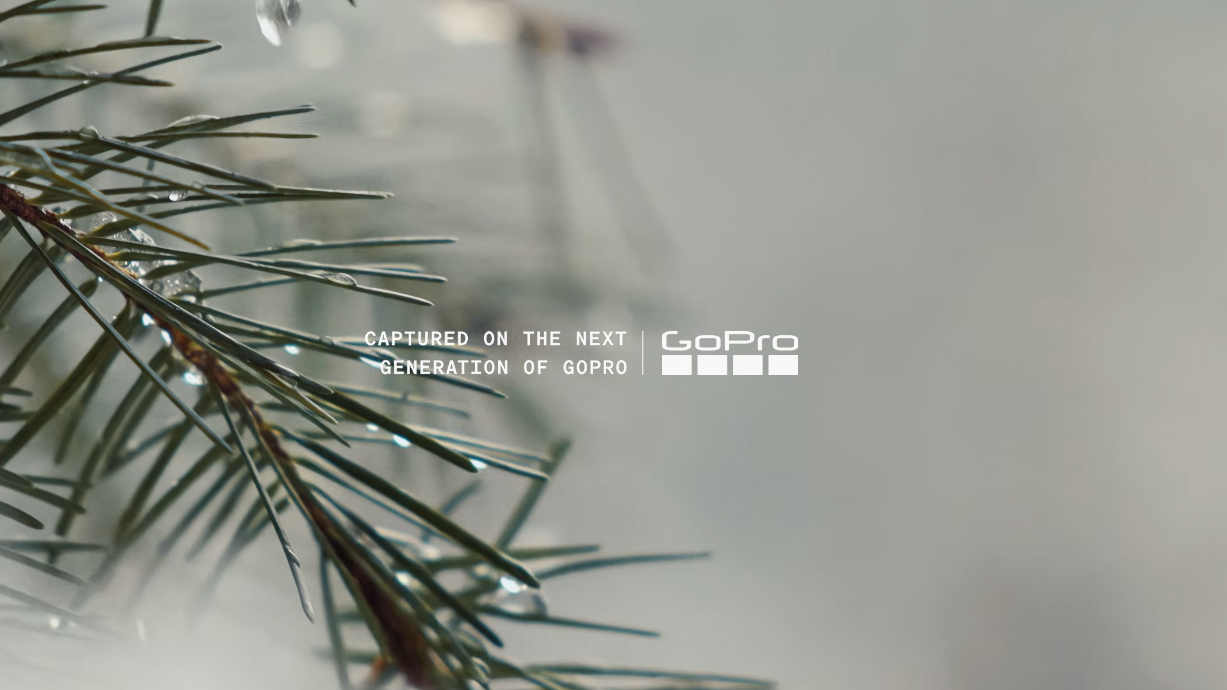 A screenshot from the footage shared by GoPro teasing an upcoming camera