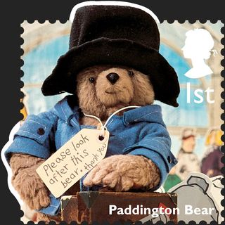 Paddington Bear waiting to be adopted at Paddington Station