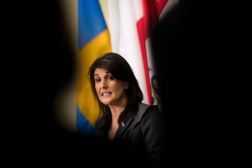 U.S. Ambassador to the United Nations Nikki Haley