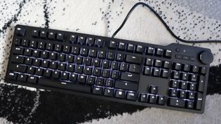 Das Keyboard 6 Professional keyboard on a carpet.