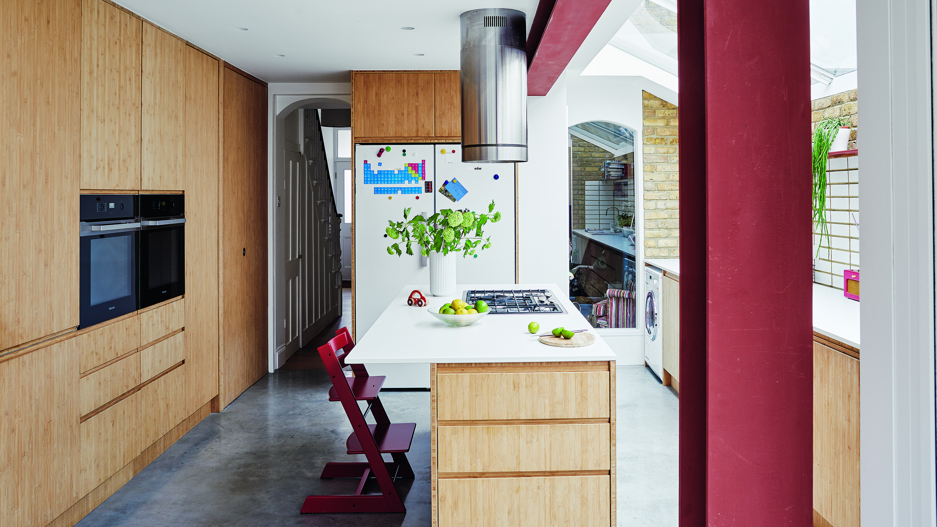Kitchens with colourful chairs