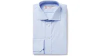 Turnbull & Asser Light-Blue Striped Shirt