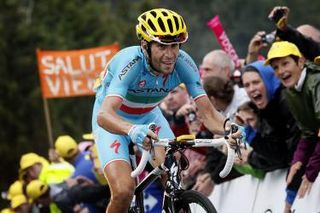 Vincenzo Nibali (Astana) takes the stage 10 win at the Tour de France