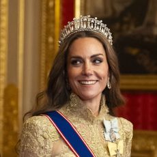 The Princess of Wales attends a State Banquet at Windsor Castle