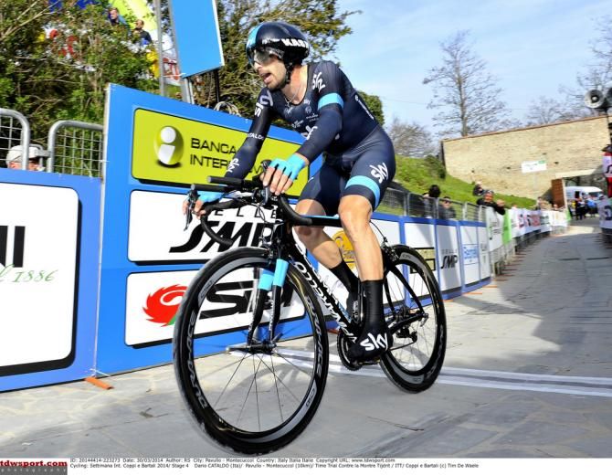 Dario Cataldo (Sky) won the stage 4 time trial