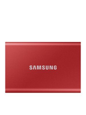 Samsung T7 Portable SSD on a white background