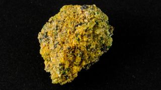 Much of Earth's mantle is made up of the mineral olivine.