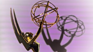Close up of an Emmy award statue